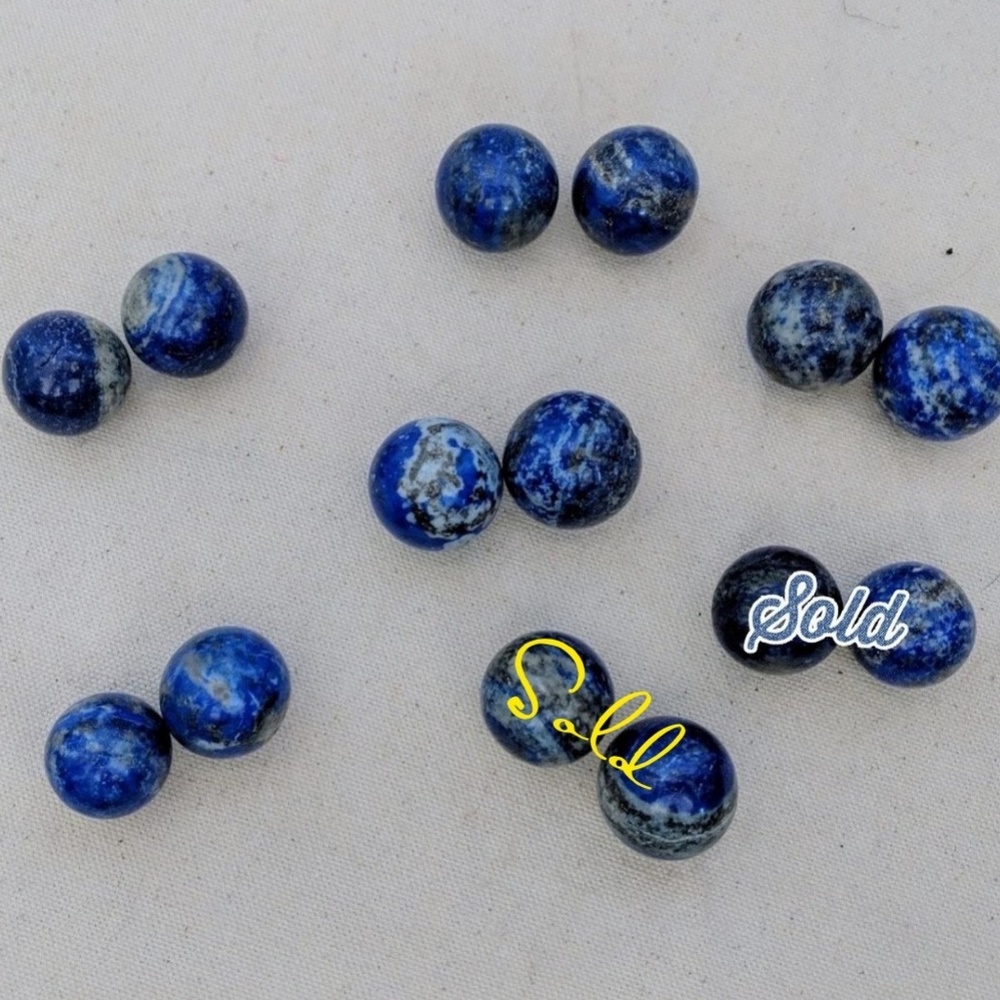Lapis luzili set of spheres for healing & energy